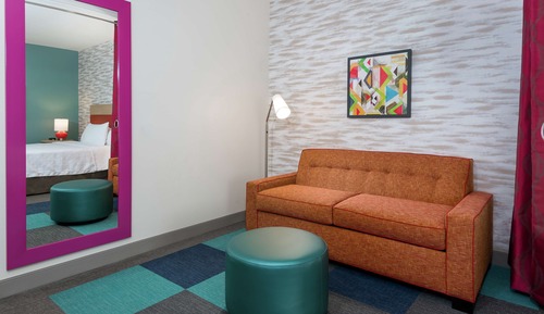 Estudio, 1 cama de matrimonio grande, accesible para personas con discapacidad, bañera