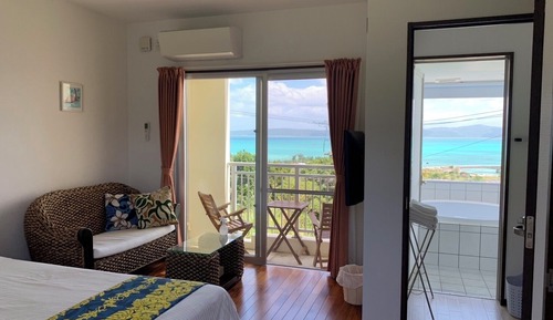 Habitación estándar con 2 camas individuales, vistas al mar (202)