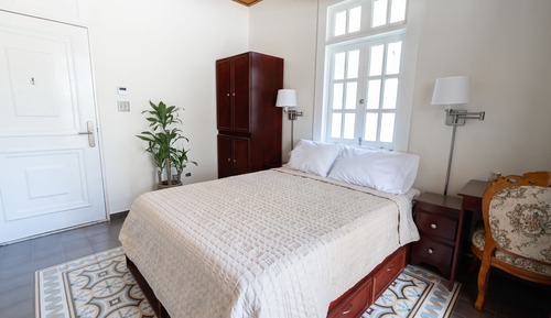 Habitación Deluxe, 1 cama de matrimonio, terraza, vistas al jardín