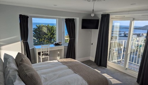 Habitación Deluxe doble, balcón, vistas al mar