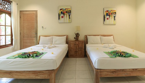 Habitación Deluxe con 2 camas individuales, vistas al jardín