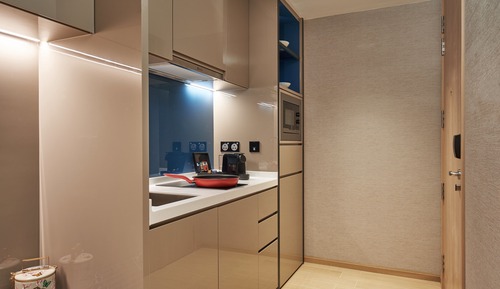 Estudio Deluxe, 1 cama de matrimonio grande, cocina básica