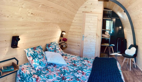 Habitación doble, 1 cama de matrimonio, no fumadores, baño privado