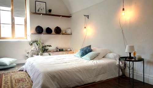 Habitación de lujo doble, baño privado, vistas al patio (chambre romance)