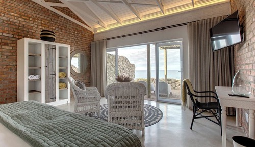 Habitación de lujo doble, 1 cama de matrimonio grande, vistas al mar