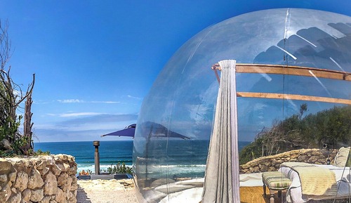 Tienda Premium, 1 cama de matrimonio, vistas al mar