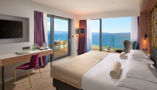 Habitación Deluxe con 1 cama doble o 2 individuales, vistas al mar