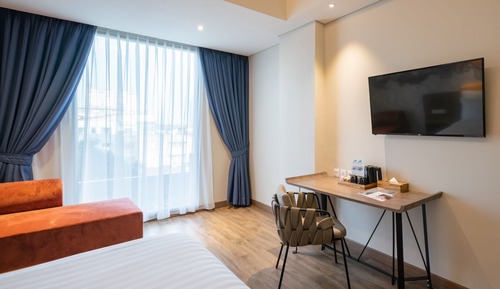 Habitación junior doble, 1 cama doble, vistas a la ciudad