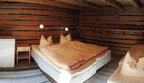 Habitación doble, 1 cama de matrimonio, sin ventanas, vistas al jardín
