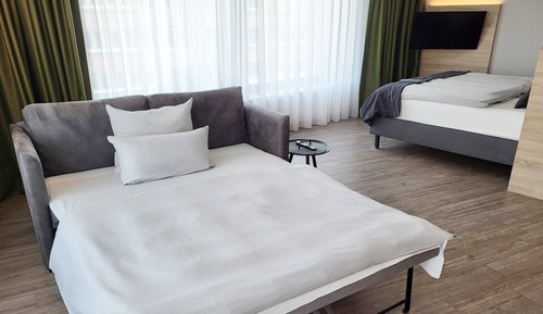 Habitación Premium, 1 cama de matrimonio con sofá cama, cocina básica (Family Room)