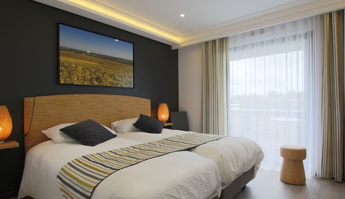 Habitación Confort doble, baño privado, vistas al patio (Avec Terrasse privée)