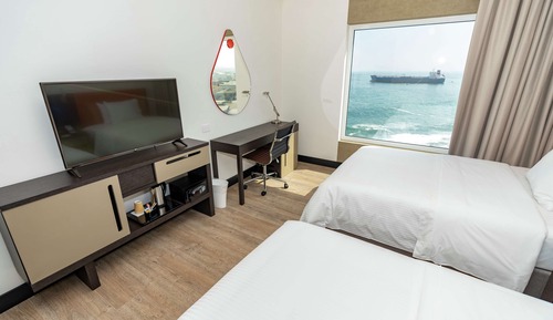 Habitación, 2 camas individuales, vistas al mar