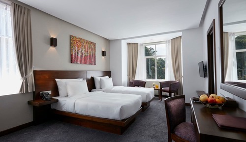 Habitación de lujo con 1 cama doble o 2 individuales, vistas a la montaña