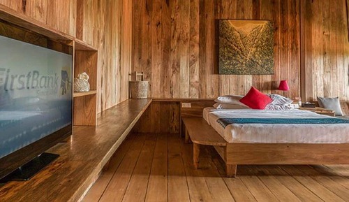 Bungalow, vistas al jardín (Suite Wooden)