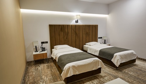Habitación económica con 2 camas individuales, no fumadores, sin ventanas