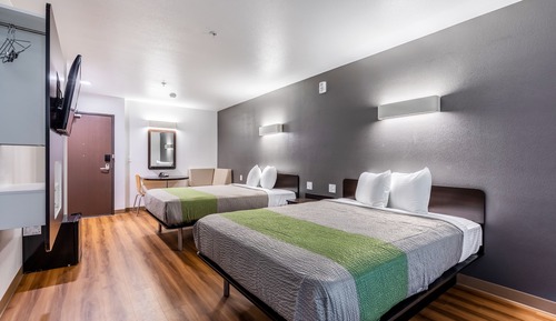 Habitación estándar, 2 camas dobles, no fumadores, frigorífico y microondas