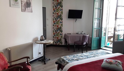 Habitación familiar doble, vistas al jardín