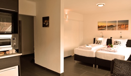 Habitación estándar doble, frigorífico y microondas (Plus)