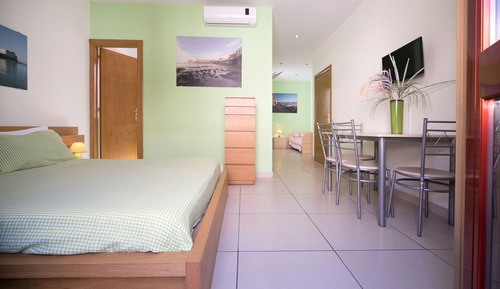 Habitación cuádruple, vistas al mar