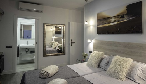 Habitación doble, patio