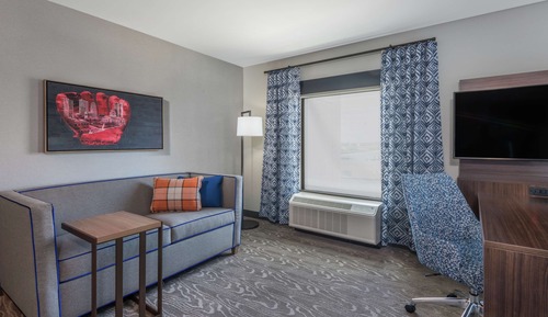 Suite, 1 cama de matrimonio grande, frigorífico y microondas (Wet bar, Ballpark View)