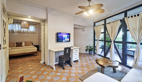 Suite estudio de lujo, 1 cama de matrimonio grande con sofá cama, no fumadores, vistas al mar