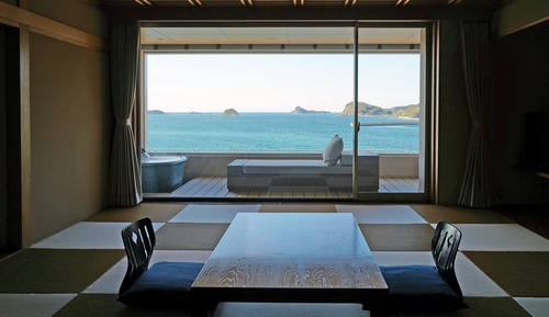 Habitación básica, vistas al mar, en esquina (Japanese Style, Open air-Bath)
