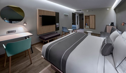 Suite, 1 cama de matrimonio grande con sofá cama, vistas al mar