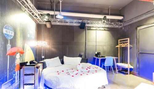 Habitación romántica doble, sin ventanas