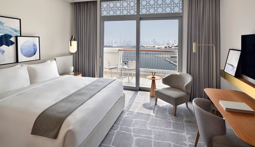Habitación Deluxe, 1 cama de matrimonio grande, balcón, vistas al puerto deportivo