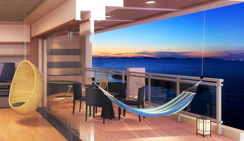 Suite, no fumadores, vistas al mar (Japanese Western Style, Open-air Bath)
