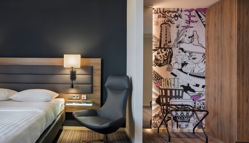 Habitación, 1 cama de matrimonio, no fumadores, vistas a la ciudad