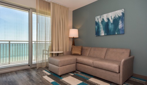Suite estudio, varias camas, no fumadores, balcón (Oceanfront)