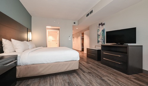 Suite estudio, 1 cama de matrimonio grande con sofá cama (Mobility Accessible, Roll-In Shower)