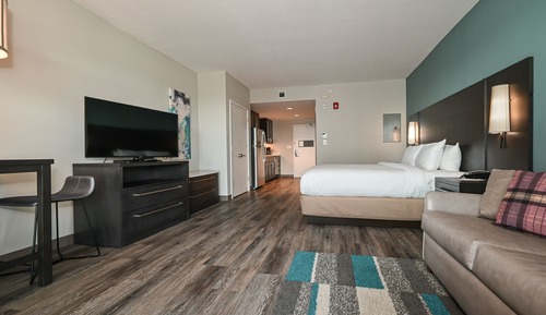 Suite estudio, 1 cama de matrimonio grande con sofá cama, no fumadores, balcón
