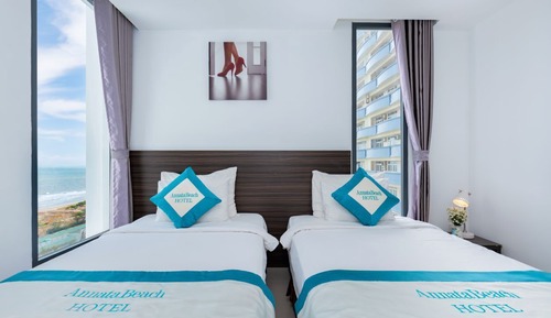 Habitación Deluxe con 2 camas individuales, vistas al mar