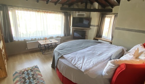 Habitación Deluxe, chimenea, vistas a la ciudad
