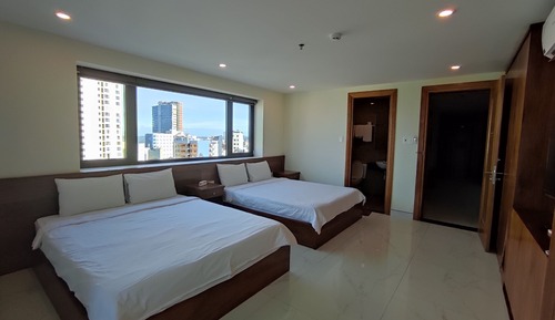 Habitación cuádruple de lujo, vistas al mar