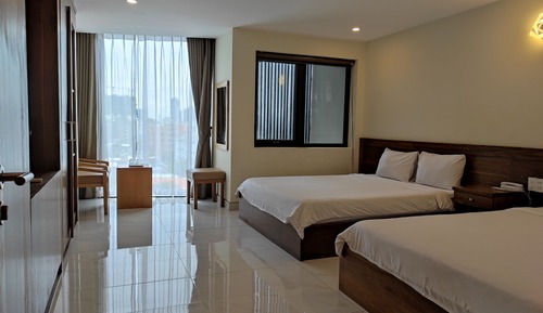Habitación cuádruple Deluxe, vistas al mar