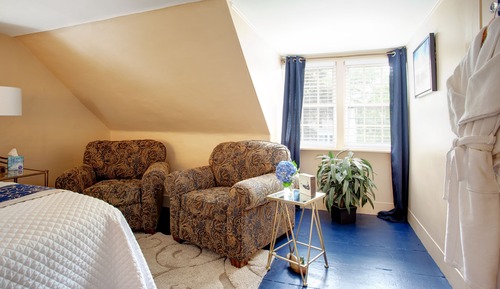 Habitación de lujo, 1 cama de matrimonio grande, baño privado, en esquina