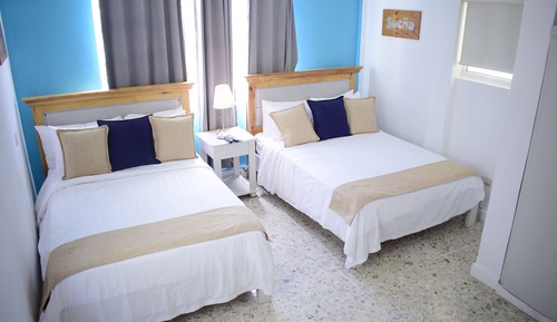 Habitación familiar con 2 camas individuales, varias camas, no fumadores