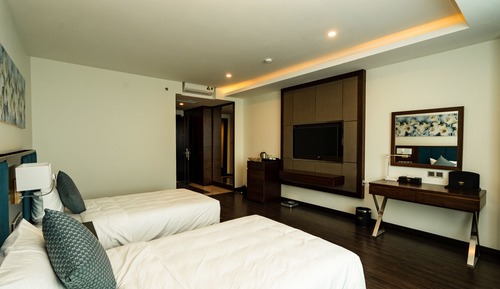 Suite familiar, varias camas, vistas a la ciudad