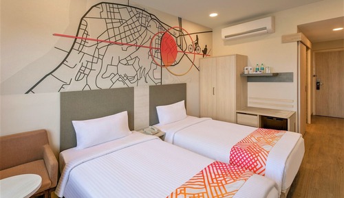 Habitación de lujo con 2 camas individuales