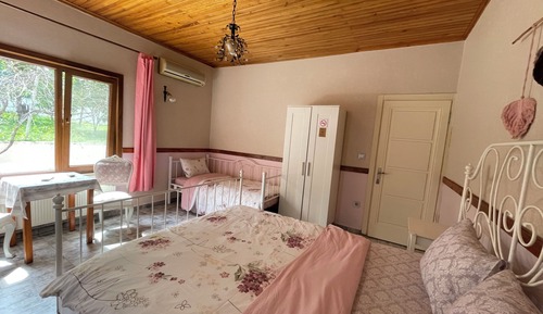 Habitación triple Elite, vistas al jardín