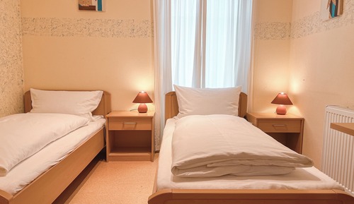 Habitación básica con 2 camas individuales