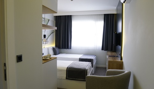 Habitación estándar con 2 camas individuales, vistas a la ciudad