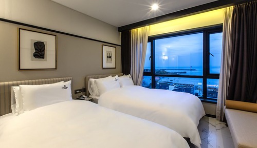 Habitación Premium con 2 camas individuales, vistas al mar