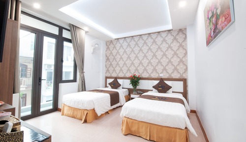 Habitación Deluxe con 2 camas individuales, vistas al jardín