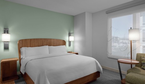Habitación individual básica, 1 cama de matrimonio grande (Hearing Accessible)