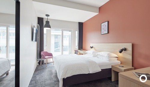 Habitación Deluxe con 1 cama doble o 2 individuales, baño privado
